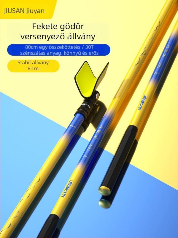 Jiuyan szénszálas horgászbot tartó, fix, forgásmentes, összecsukhatatlan, kiegészítők