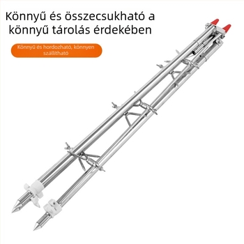 Rozsdamentes acélból készült háromszög alakú állvány tengeri horgászathoz, több bottal használható