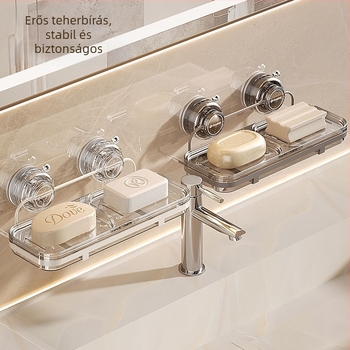 Fali szappantartó szívókoronggal, kiváló minőségű, fém és műanyag; 24 db a csomagban; Márka: Egyéb