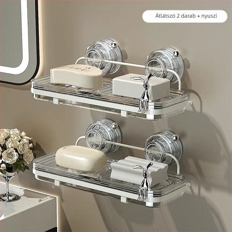 Fali szappantartó szívókoronggal, kiváló minőségű, fém és műanyag; 24 db a csomagban; Márka: Egyéb