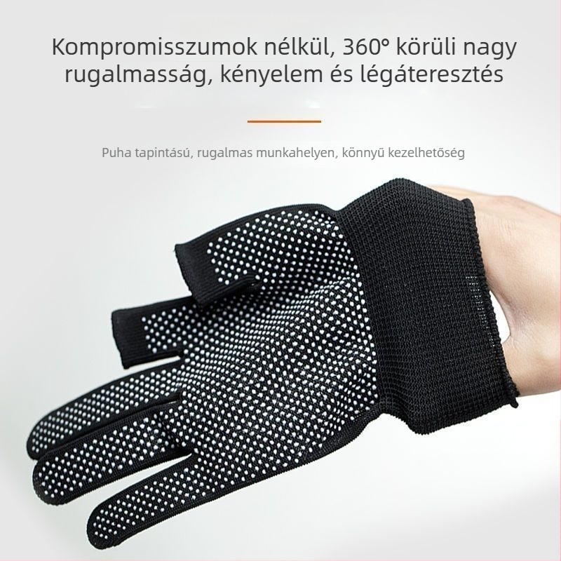 Horgász kesztyű ujja nélküli érintőképernyővel, csali nem tapad rá, légáteresztő, csúszásmentes, napvédő funkcióval; ideális hegymászáshoz, hegymászáshoz és kerékpározáshoz — Nothing, nylon, Kína