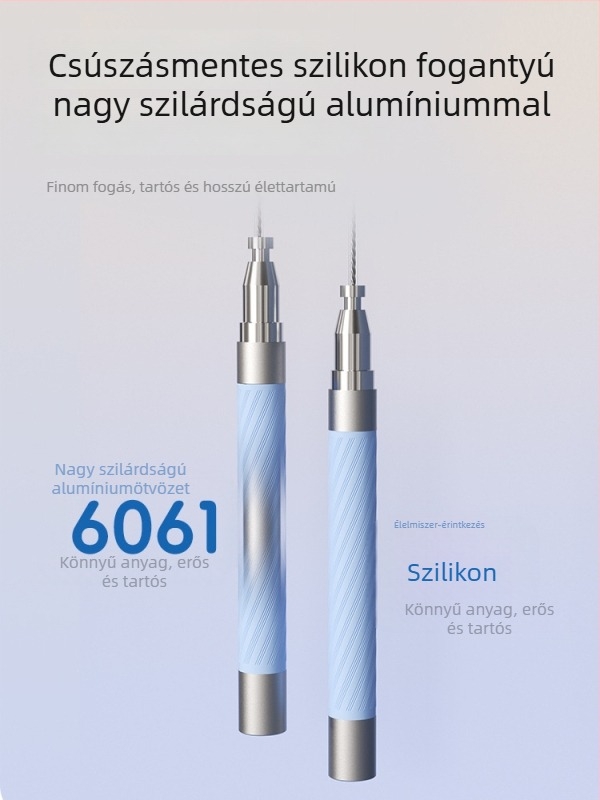 Gyors ugrókötél csapágyakkal, gubancmentes, állítható önzáró mechanizmussal, professzionális