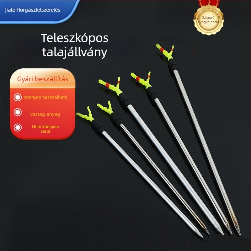 Y-formájú fejű tengeri horgászbot tartó, földbe süllyeszthető, alumíniumötvözet, többirányú forgás