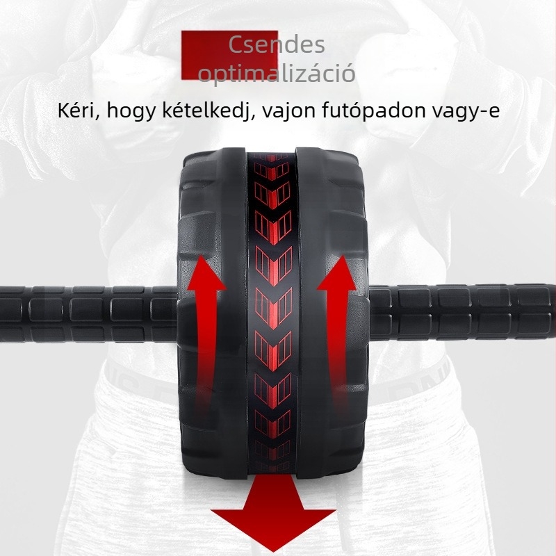 Rimme RM6688 összecsukható hasizom görgő egykerekes, 0,45 kg, irodai, kültéri és családi használatra
