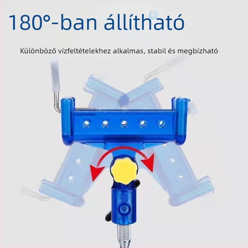 Önzáró horgászbot tartó univerzális talppal