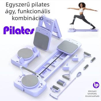 Pilates ágy, sokfunkciós fitnesz tábla otthoni edzésekhez – has, csípő és lábak, hordozható