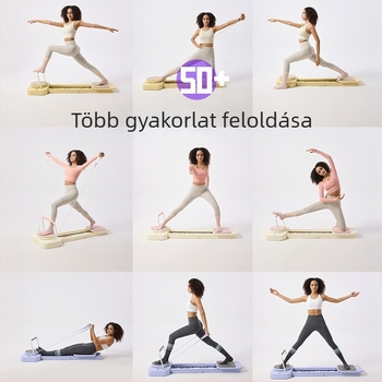 Pilates ágy, sokfunkciós fitnesz tábla otthoni edzésekhez – has, csípő és lábak, hordozható