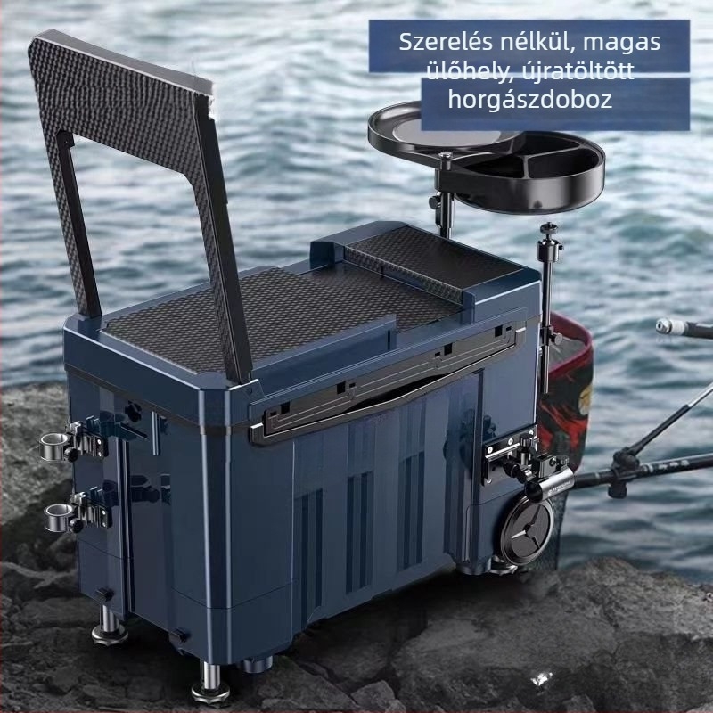 Horgászláda szett – kapacitás 80+; textil anyag