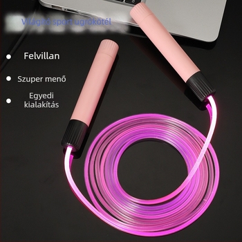Qiaofeng világító ugrókötél anti-tekeredés, állítható hossz, PU 2,5 mm