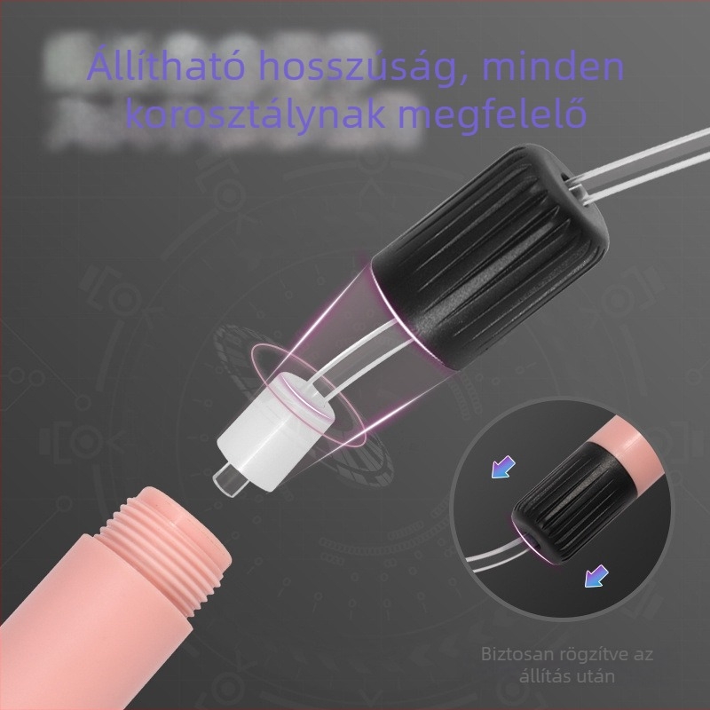 Qiaofeng világító ugrókötél anti-tekeredés, állítható hossz, PU 2,5 mm