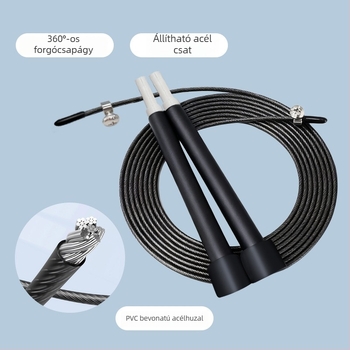 Gyermekeknek PVC gyors ugrókötél, 3 m, markolat PP, beltéri és kültéri használatra