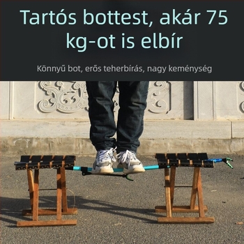 Szénszálas botállvány - ultra könnyű és ultra kemény, tartozékok: doboz és szék, platforma a horgászathoz, földbe szúrt rögzítés és teleszkópos beállítás, többfunkciós nagy halakhoz