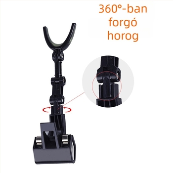 Raft horgászbot tartó vödör klippekkel, csúszásmentes, világító tartó, előre-hátul szerelhető