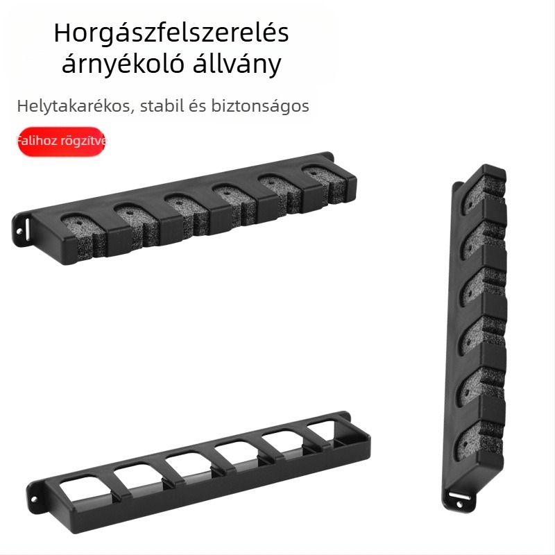 Falra szerelhető multifunkcionális horgászbot-kiállító állvány, furat nélkül – Titan, Kína, Műanyag