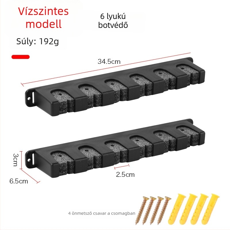 Falra szerelhető multifunkcionális horgászbot-kiállító állvány, furat nélkül – Titan, Kína, Műanyag