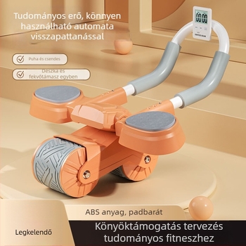 Könyöktámaszos hasizom-gördítő kerék automatikus visszapattanással — otthoni fitnesz berendezés, modell 08, 1,3 kg