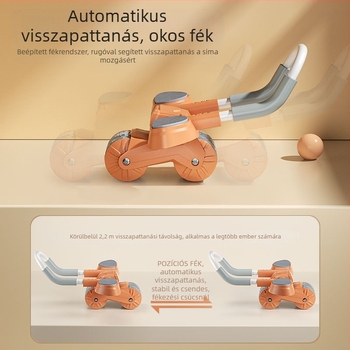 Könyöktámaszos hasizom-gördítő kerék automatikus visszapattanással — otthoni fitnesz berendezés, modell 08, 1,3 kg
