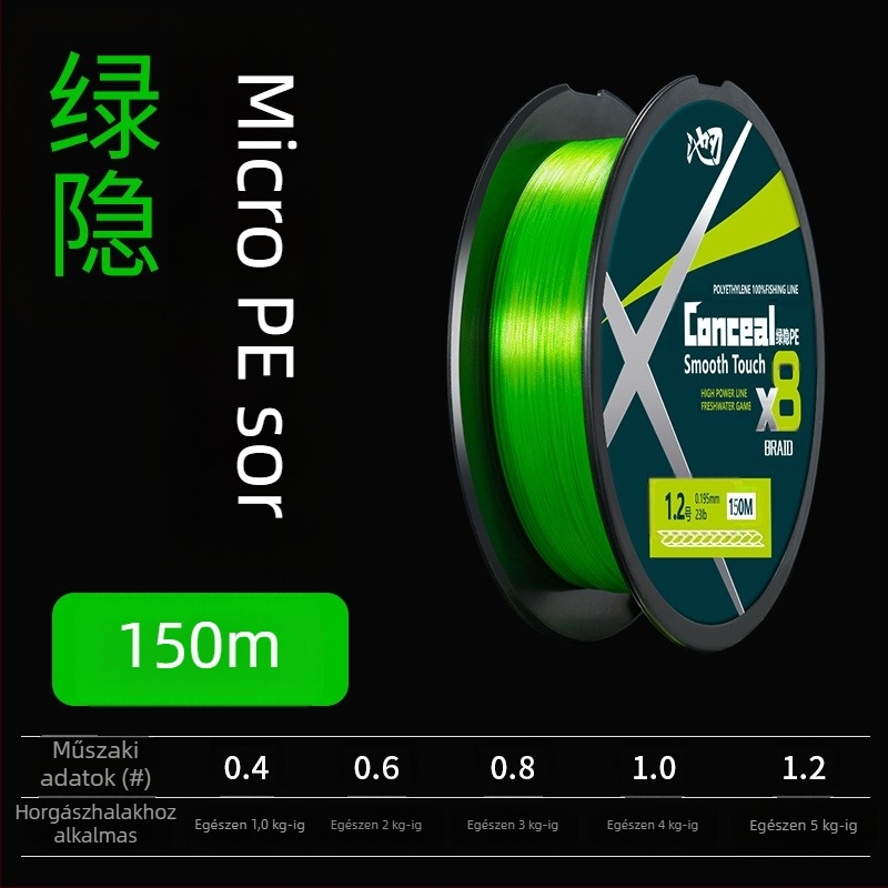 Pool Blade fő horgászati zsinór, PE anyagból, nagy szakítószilárdságú, 100 darabos csomag