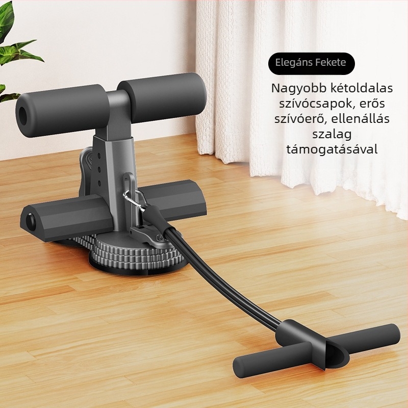 Sit-up segédeszköz dupla szívócsészékkel és csúszásmentes pánttal, modell Xg-55668, 630 g