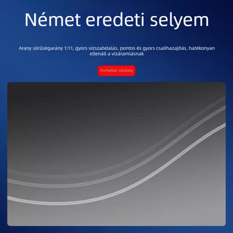 Nylonból készült főhorgászati damil vezetőzsinórral, licencelt privát címkével