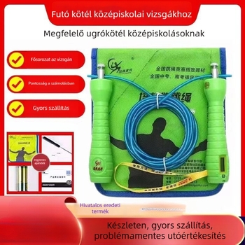 Ugrókötél elektronikus számlálóval és időmérővel, csapágyas fogantyúkkal, PVC + acélhuzal a professzionális edzéshez