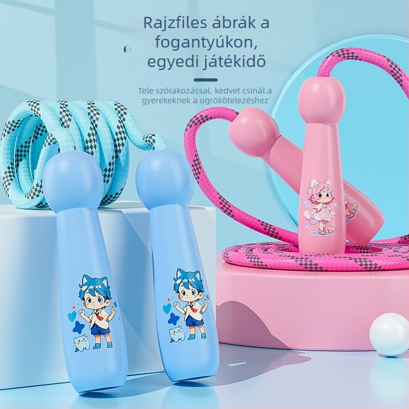 Gyermek ugrókötél — tartós ABS, állítható, átmérő 2.8 mm, gyerekeknek