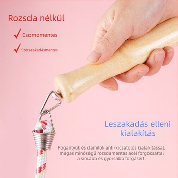 Csoportos ugrókötél felnőttek és diákok számára, hosszú és vastag, rekreációs eszköz helyszínekhez