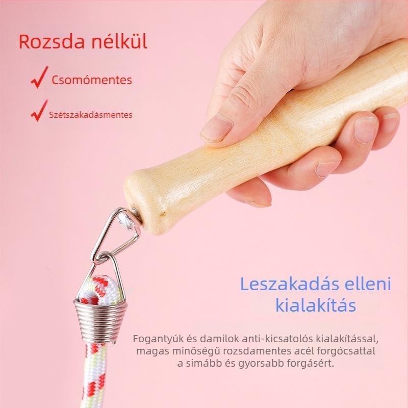 Csoportos ugrókötél felnőttek és diákok számára, hosszú és vastag, rekreációs eszköz helyszínekhez