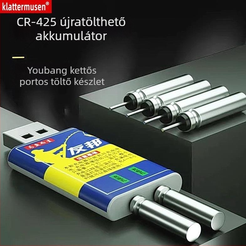 Aia C425 újratölthető akkumulátor úszóhorgászathoz USB interfésszel, ideális éjszakai horgászatra
