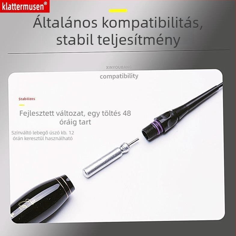 Aia C425 újratölthető akkumulátor úszóhorgászathoz USB interfésszel, ideális éjszakai horgászatra