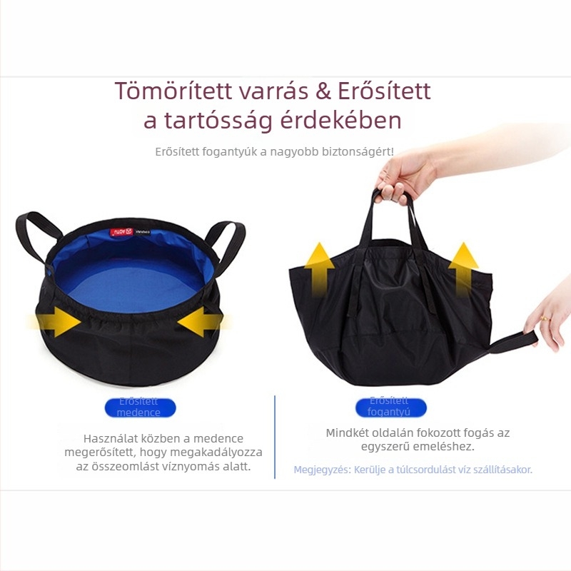 Horgászathoz használható vízmedence - Kényelmes utazáshoz és mosáshoz, belső Cordura, külső Nylon, 82 g, Márka: Bump (Cordura belső; Nylon külső; 82 g; Bump)