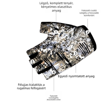 Horgász kesztyű - Lashelle, vékony, lélegző, csúszásmentes, gyorsan száradó