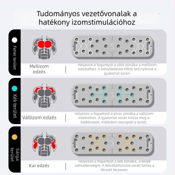 Összecsukható ABS tolódzkodó deszka otthoni fitneszhez – mellkas, has és kar edzés