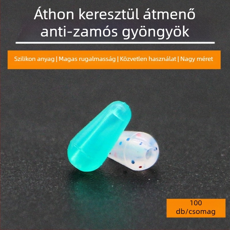 Remark szilikon átlyukasztott gyöngyök anti-gubancoló funkcióval – horgászfelszerelés