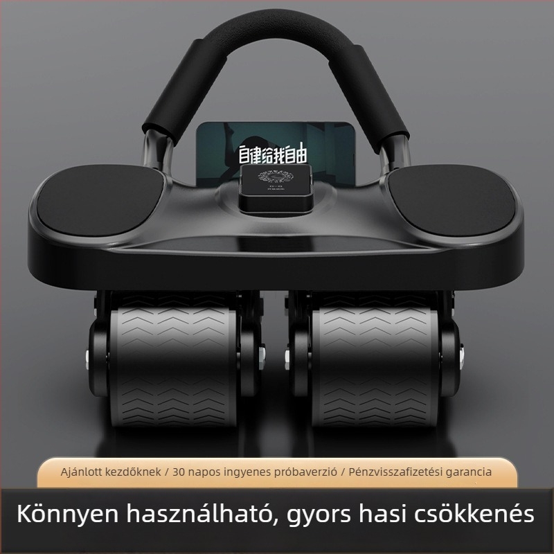 Négykerekű hasizom görgő, automatikus visszacsapás, csendes működés, könyöktámasz, fejlett JF8 modell