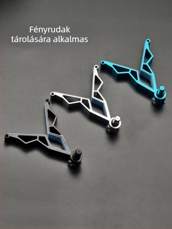 Új alumíniumötvözet, beilleszthető világító bottartó tengeri horgászathoz, sarv alakú fejjel és hátsó akasztóval