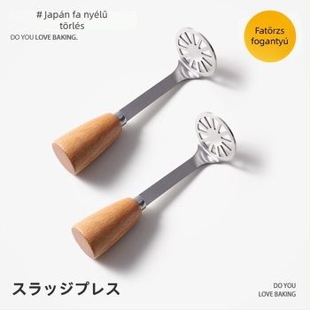 Gu Yi rozsdamentes acél japán stílusú burgonya- és tojásnyomó, bébiételhez való pépesítő eszköz