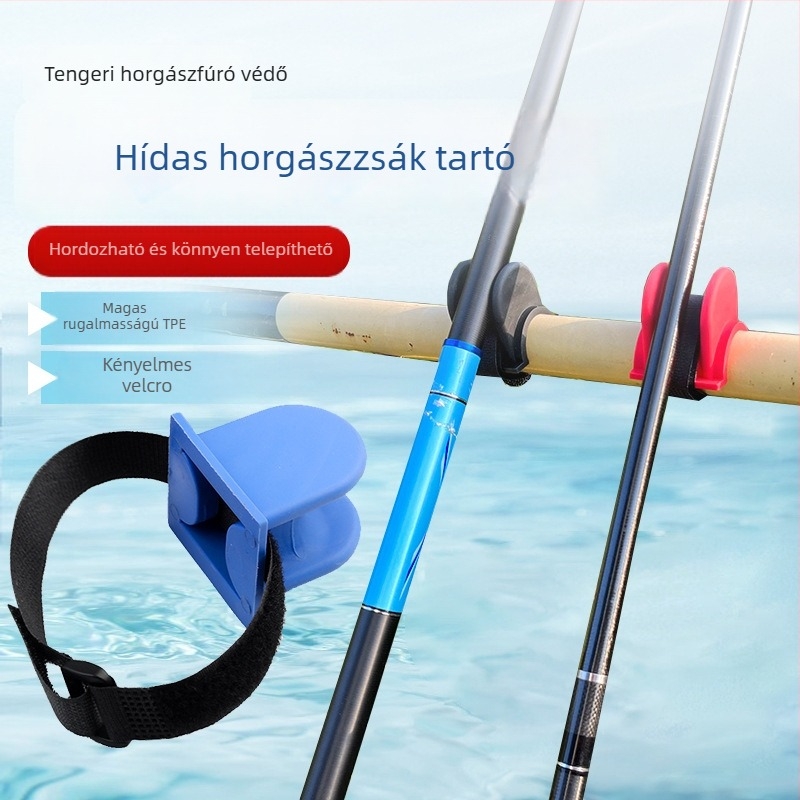Baiqi horgászbot tartó hajóra és kajakra — kiegészítő, TPE anyag, nem forgatható, nem összecsukható