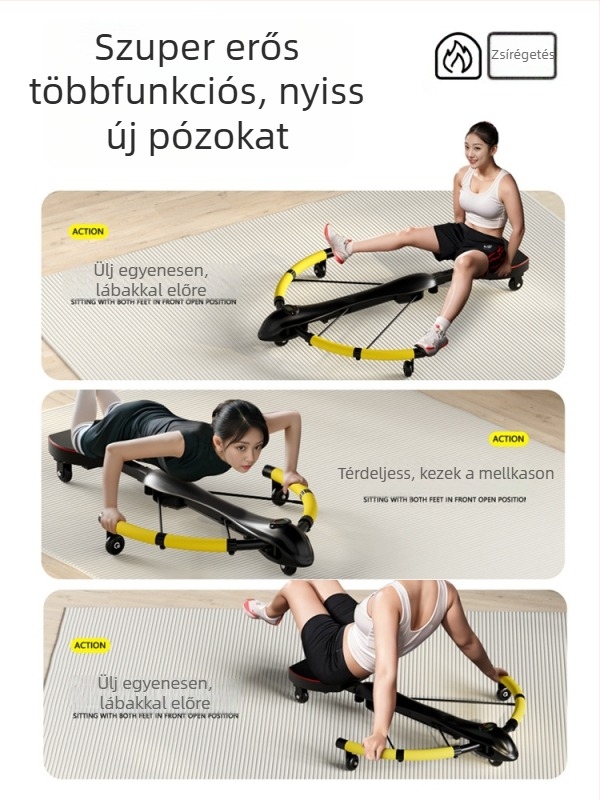 Hasizom-fitness tábla, összecsukható, 7 kg, modell 001