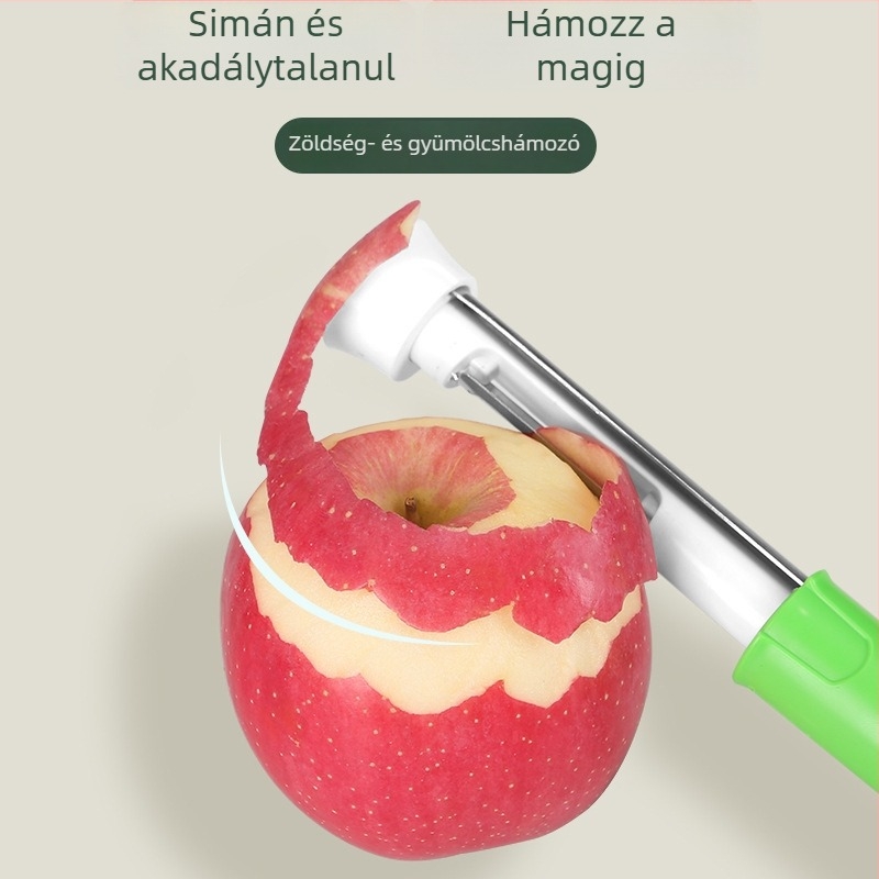 Teleszkópos gyümölcsmagkivonó és hámozó – rozsdamentes acél, 3 az 1-ben gyümölcs- és zöldségkés, szokatlan design