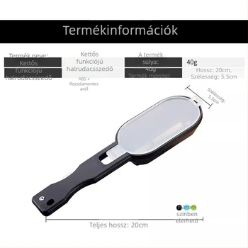 Kézi halpikkely reszelő fedővel – konyhai eszköz, multifunkciós, modern minimalista dizájn