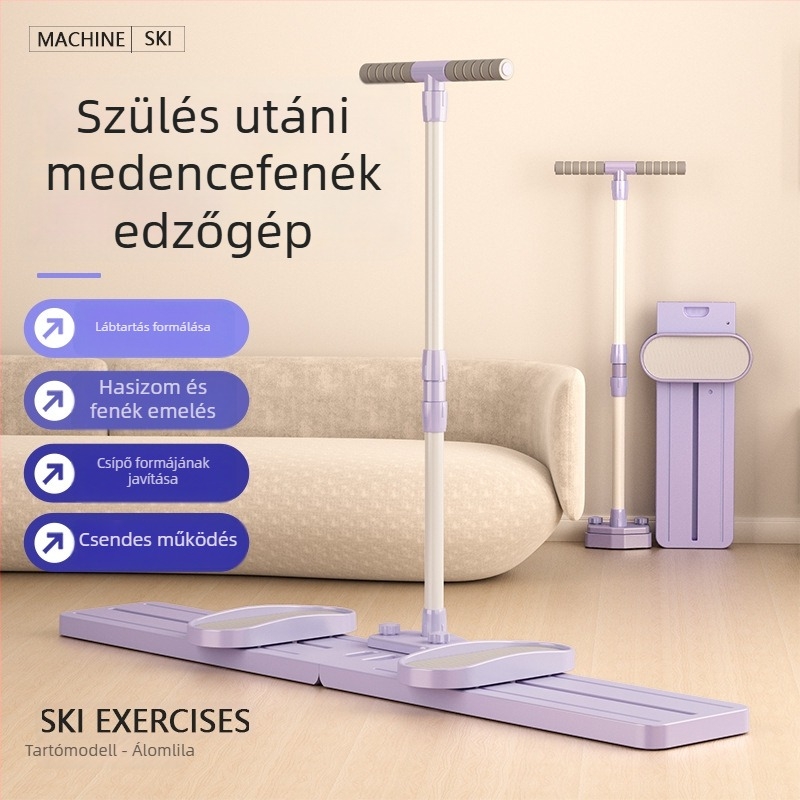 Kettéosztású karfogóval és haskerékkel ellátott többfunkciós hasizom deszka, összecsukható, 3900 g, négykerekes kialakítás irodai, kültéri és otthoni használatra