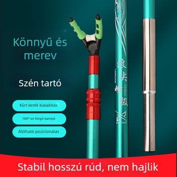 Rendkívül könnyű karbon orsótartó etetődobozhoz és horgász székre, rendkívül merev állvány a felszereléshez