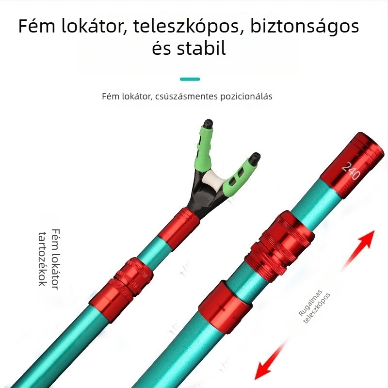 Rendkívül könnyű karbon orsótartó etetődobozhoz és horgász székre, rendkívül merev állvány a felszereléshez
