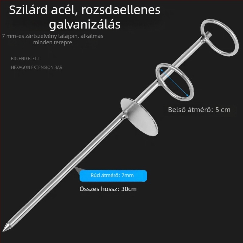 Tengeri horgászbot tartó, dupla körös, kétfunkciós, hosszabbított és megvastagodott tartó, hosszú dobásokhoz, rozsdamentes acélból