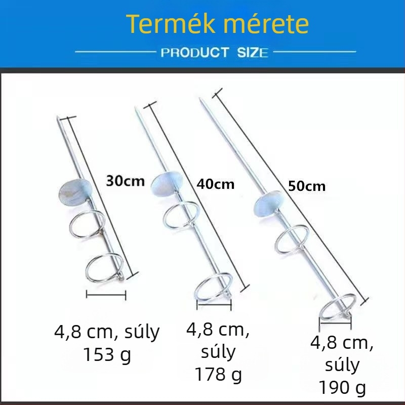 Tengeri horgászbot tartó, dupla körös, kétfunkciós, hosszabbított és megvastagodott tartó, hosszú dobásokhoz, rozsdamentes acélból
