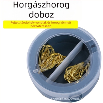 Tengeri horgászatához készült horogtároló doboz forgó rekesszel a vezetékekhez, nagy kapacitású ABS anyagból, Márka Other