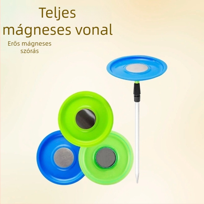 Csali tál alakú, egy rétegű, erős magnet, mini hordozható műanyag horgász kiegészítő