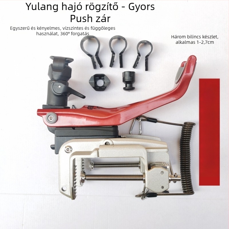 YD-160 Elektromos hajóhorgászbot-tartó gyorszáras rögzítéssel – nylon és alumínium ötvözet