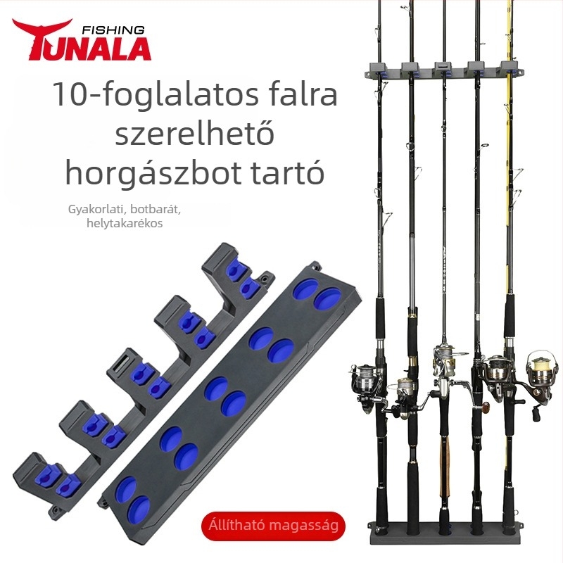 TUNALA műanyag horgászbot tartó kiállításra és tárolásra